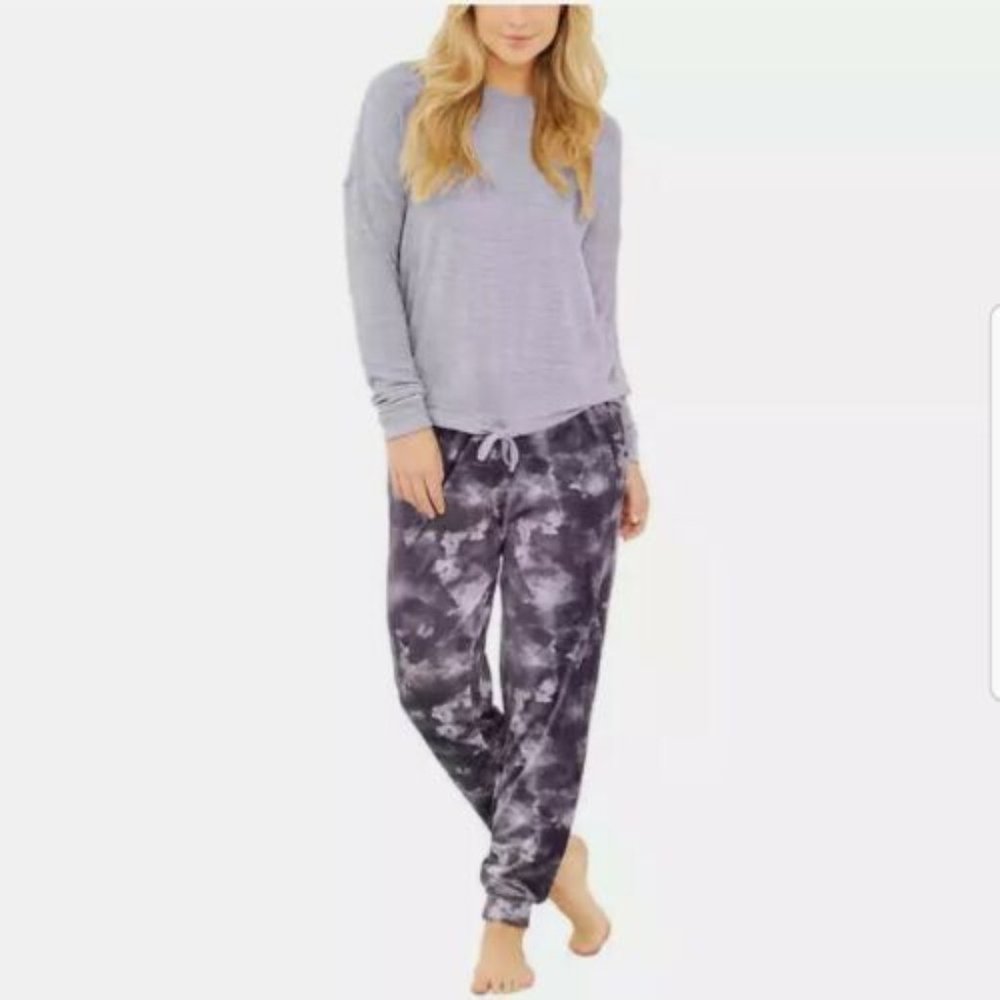 Three Dots 2 Piece Pajama Set With Eye Mask